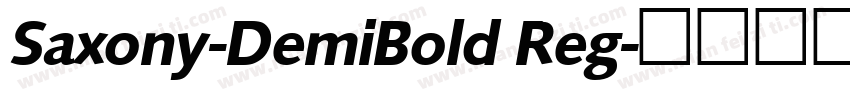 Saxony-DemiBold Reg字体转换